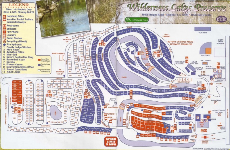Wilderness Lakes RV Resort - Menifee, CA - Thousand Trails Resorts