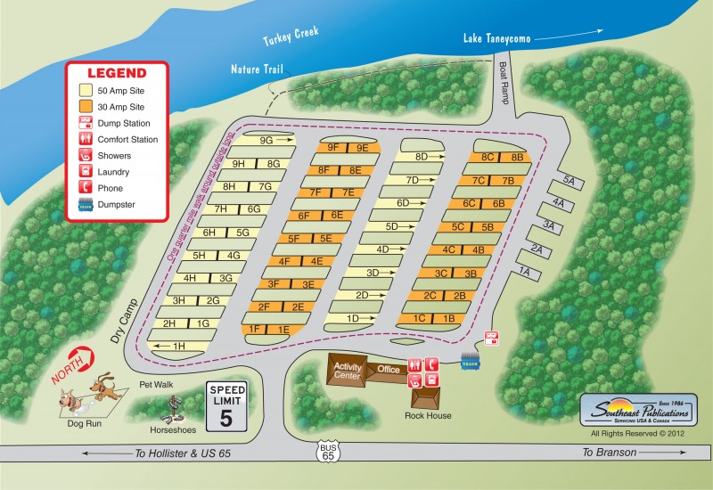 Turkey Creek Rv Village - Hollister, Mo - Rv Parks - Rvpoints.com