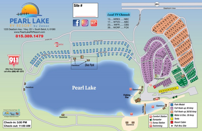 Pearl Lake RV Resort - South Beloit, IL - Zeman RV Resorts - RVPoints.com