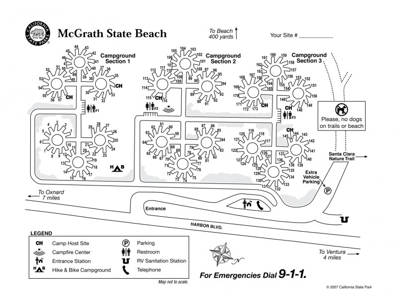 McGrath State Beach - Oxnard, CA - RV Parks