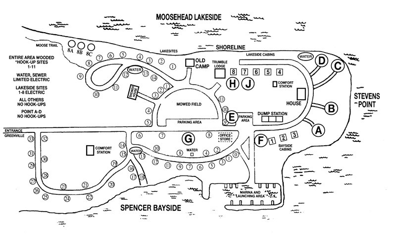 Caseys Spencer Bay Camps - Greenville, ME - RV Parks - RVPoints.com