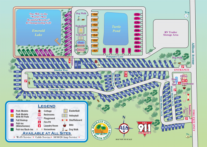 Emerald Coast RV Resort Panama City Beach, FL Sun Resorts