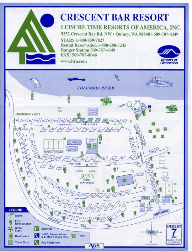 Crescent Bar RV Resort - NW Quincy, WA - Thousand Trails Resorts ...