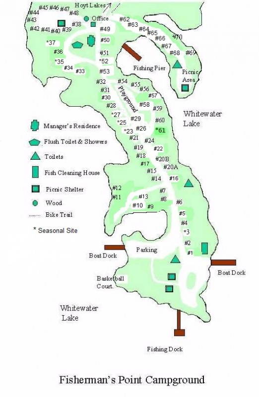 Fishermans Point Campground Hoyt Lakes, MN County / City Parks