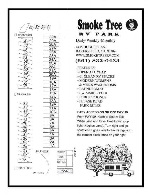 Smoke Tree RV Park - Bakersfield, CA - RV Parks