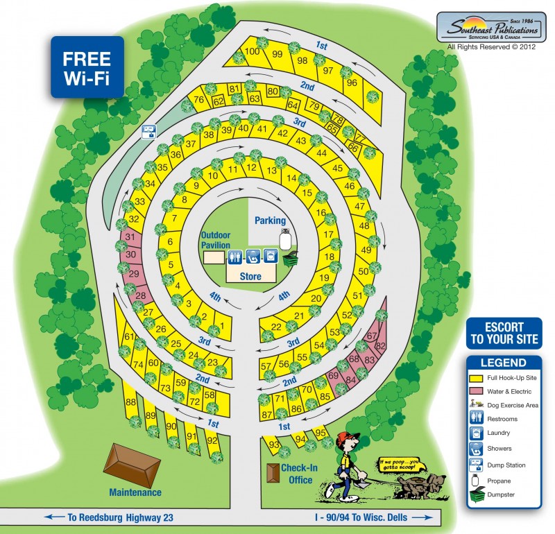 Country Roads RV Campground Lake Delton, WI RV Parks