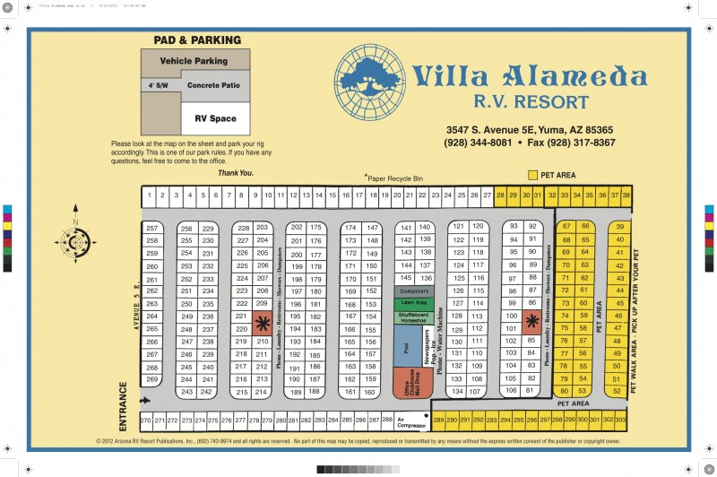 Villa Alameda RV Resort  Yuma, AZ  RV Parks  RVPoints.com