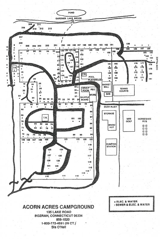 Acorn Acres Campground Bozrah, CT RV Parks