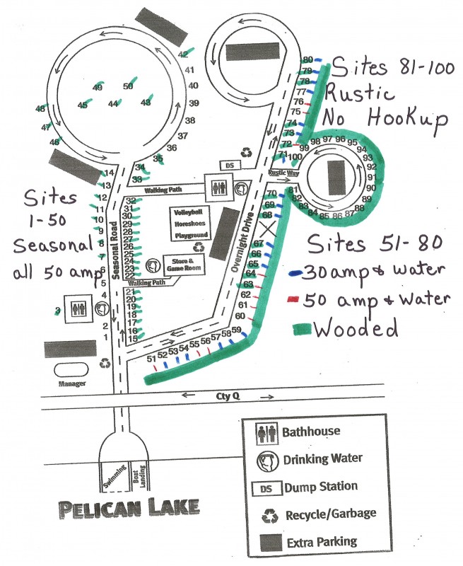 Pelican Lake Campground Pelican Lake Wi Rv Parks Rvpoints Com