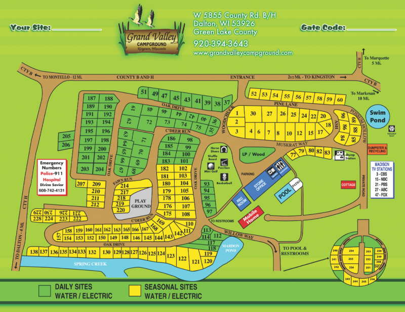 Grand Valley Campground - Dalton, WI - RV Parks - RVPoints.com