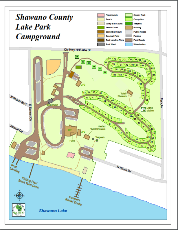 Shawano County Campground Shawano Wi County City Parks