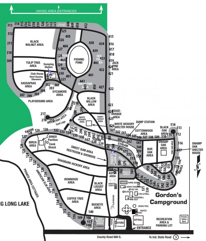 Gordons Campground - Wolcottville, IN - RV Parks - RVPoints.com