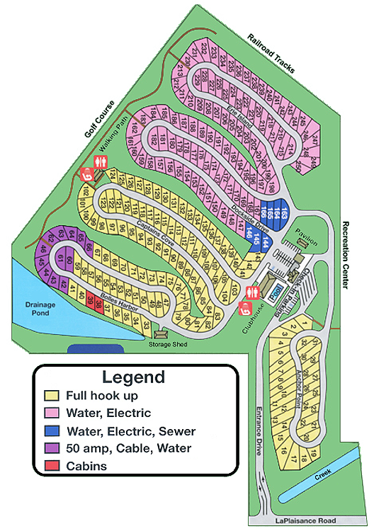 Harbortown RV Resort Monroe, MI RV Parks