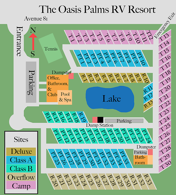 Oasis Palms RV Resort - Thermal, CA - RV Parks