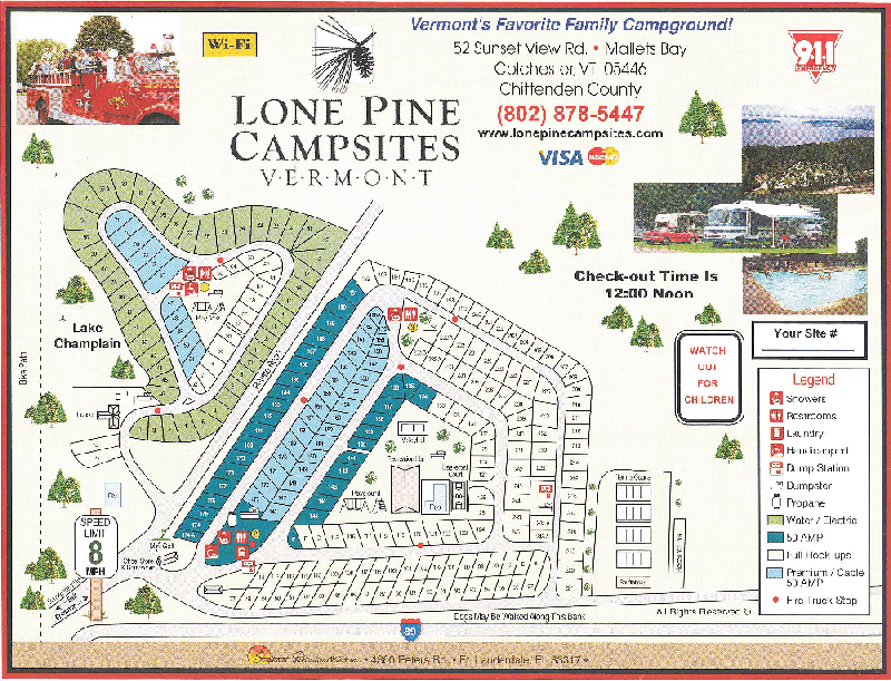 Lone Pine Campsites Colchester, VT RV Parks