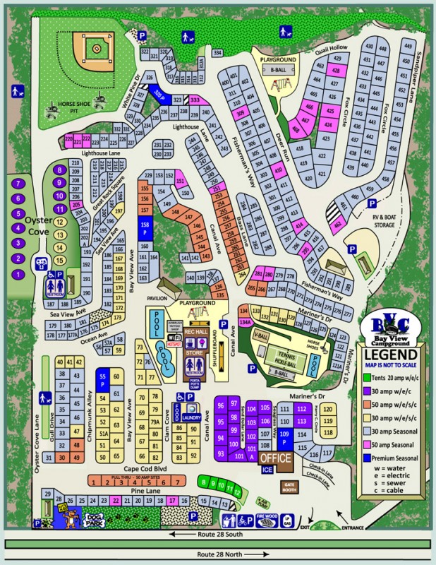 Bay View Campground Bourne, MA RV Parks