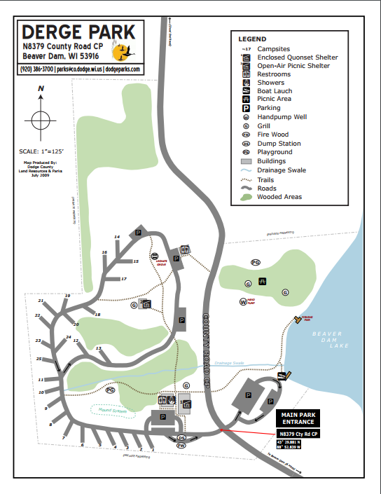 Derge Park - Beaver Dam, WI - County / City Parks - RVPoints.com