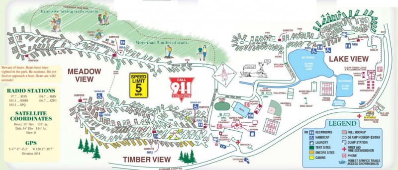 Thousand Trails Zone Map