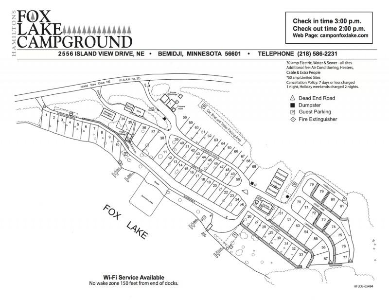 Hamiltons Fox Lake Campground - Bemidji, MN - RV Parks - RVPoints.com