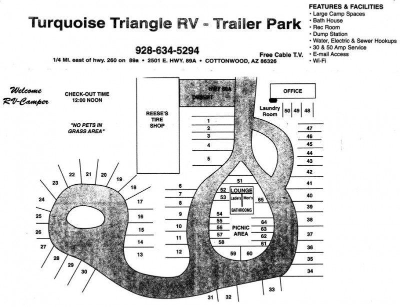 Turquoise Triangle RV Park - Cottonwood, AZ - RV Parks