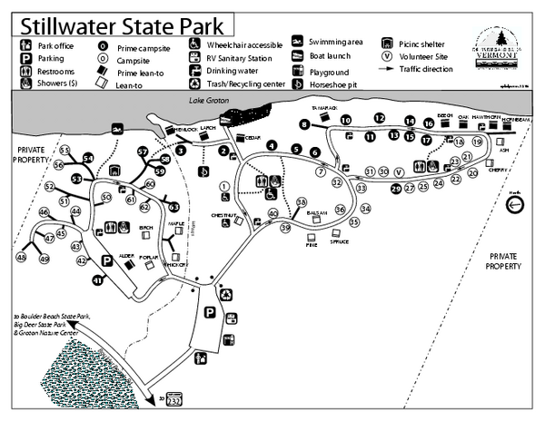 Stillwater State Park - Groton, VT - Vermont State Parks - RVPoints.com