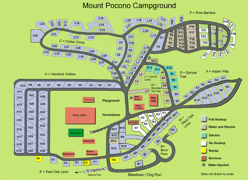 Mt Pocono Campground Mt Pocono, PA RV Parks
