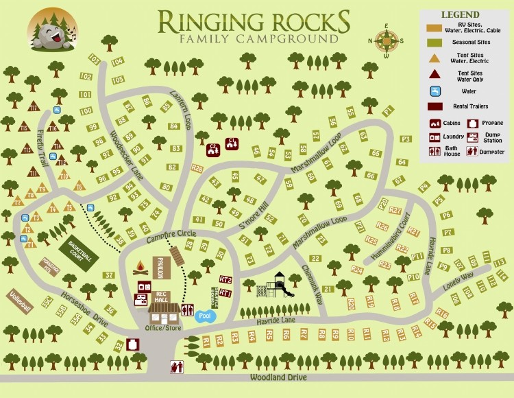 Ringing Rocks Family Campground - Upper Black Eddy, PA - RV Parks