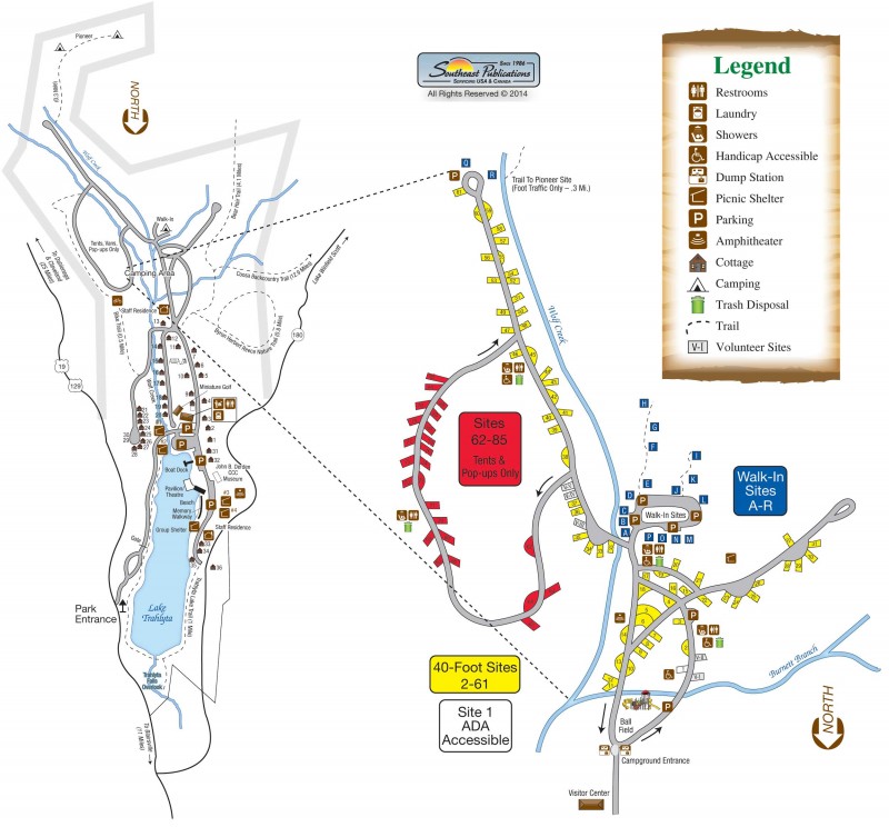 Vogel State Park Trail Map Vogel State Park - Blairsville, Ga - Georgia State Parks - Rvpoints.com