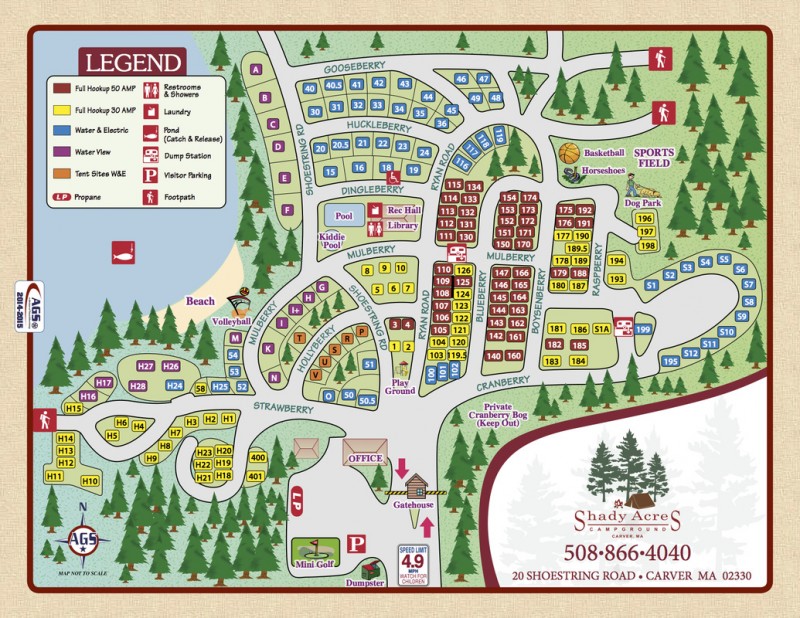 Shady Acres Campground Carver, MA RV Parks