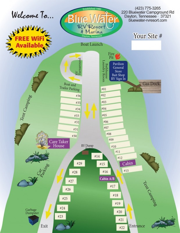 Blue Water RV Resort and Marina Dayton, TN RV Parks