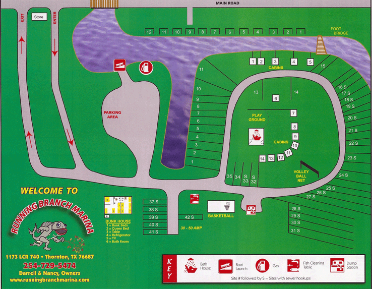 Running Branch Camp & Marina Thornton, TX RV Parks