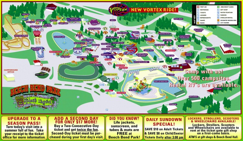 Beech Bend RV and Amusement Park - Bowling Greeen, KY - RV Parks ...