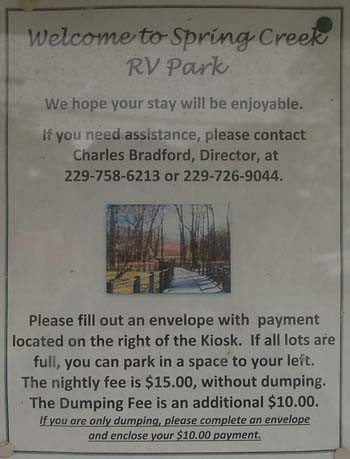 Spring Creek Park  - Colquitt, GA - County / City Parks