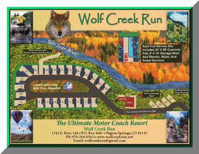 Wolf Creek Run Motor Coach Resort  - Pagosa Springs, CO - RV Parks