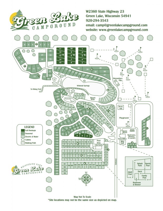 Green River Lake Campground Map