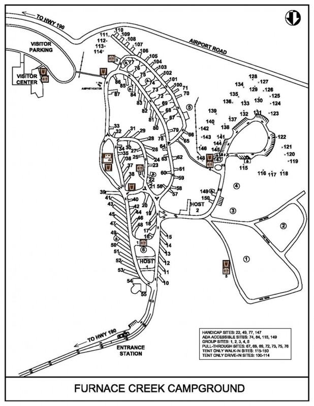 Furnace Creek Campground - Death Valley, Ca - Rv Parks - Rvpoints.com