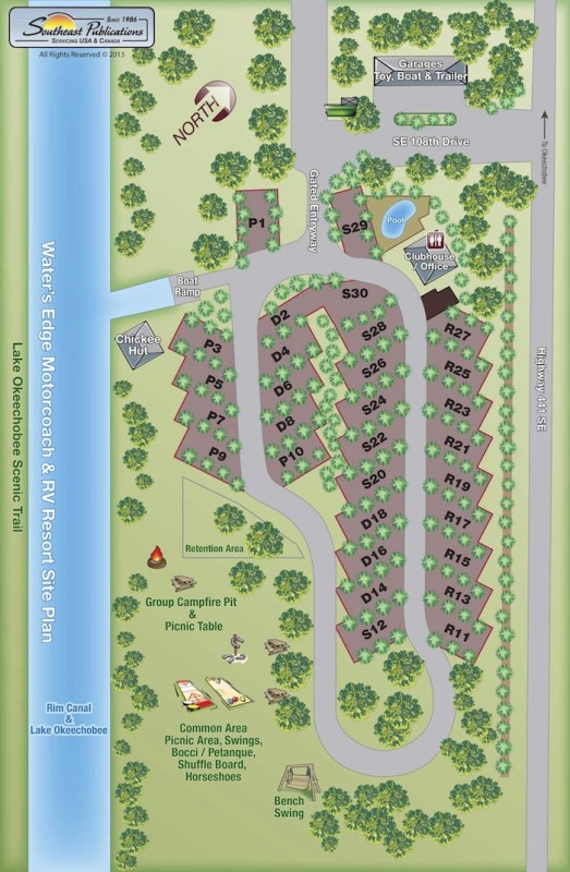 Waters Edge Motorcoach & RV Resort Okeechobee, Fl RV Parks