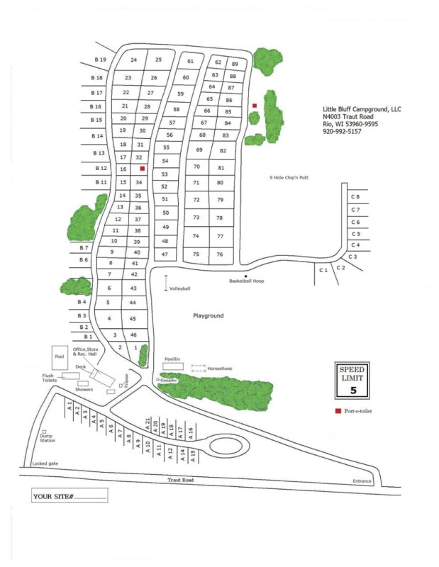 Little Bluff Campground - Rio, WI - RV Parks - RVPoints.com