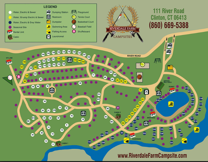 Riverdale Farm Campsite  - Clinton, CT - RV Parks