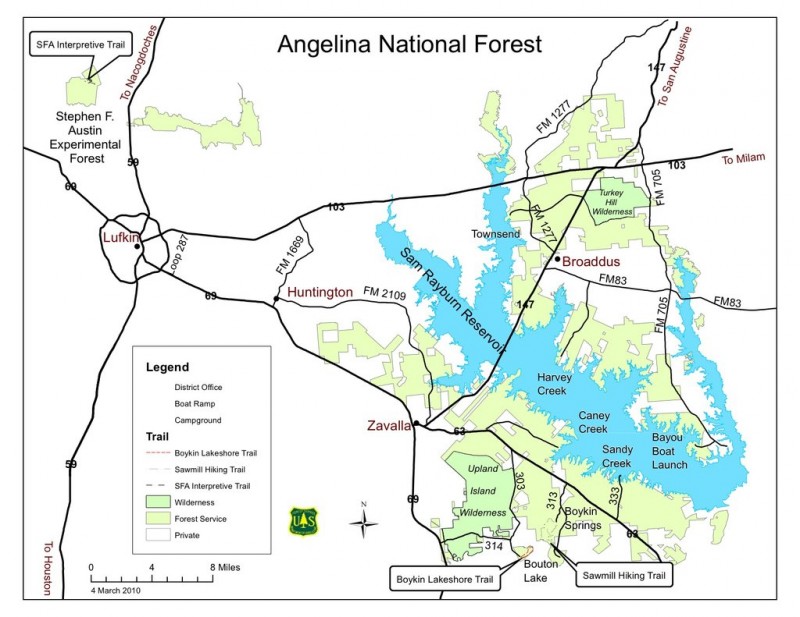 Angelina National Forest Zavalla, TX National Parks