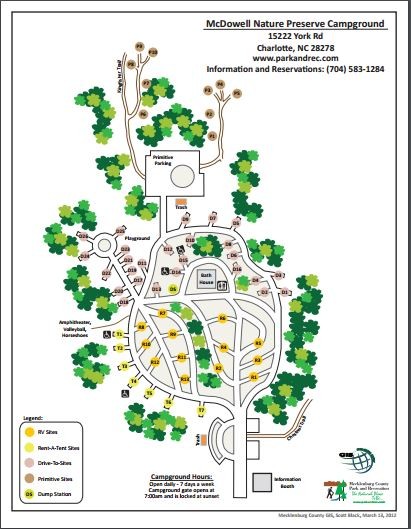 Mcdowell Nature Preserve Trail Map Mc Dowell Nature Preserve - Charlotte, Nc - County / City Parks -  Rvpoints.com