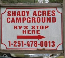 Shady Acres Campground - Mobile, AL - RV Parks