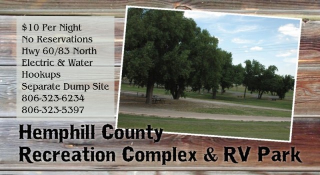 Hemphill County Recreation Complex &amp; RV Park - Canadian, TX - County / City Parks