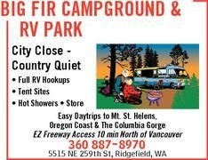 Big Fir Campground &amp; Rv Park - Ridgefield, WA - RV Parks